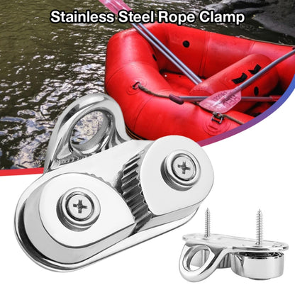 Marine Sailboat 316 Stainless Steel Pulley Rope Clamp - Marine Accessories & Parts by buy2fix | Online Shopping UK | buy2fix