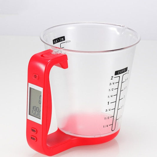 1000g / 1g Kitchen Electronic Scales Electronic Measuring Cup Baking DIY Measuring Tool(Red) - Kitchen Scales by buy2fix | Online Shopping UK | buy2fix