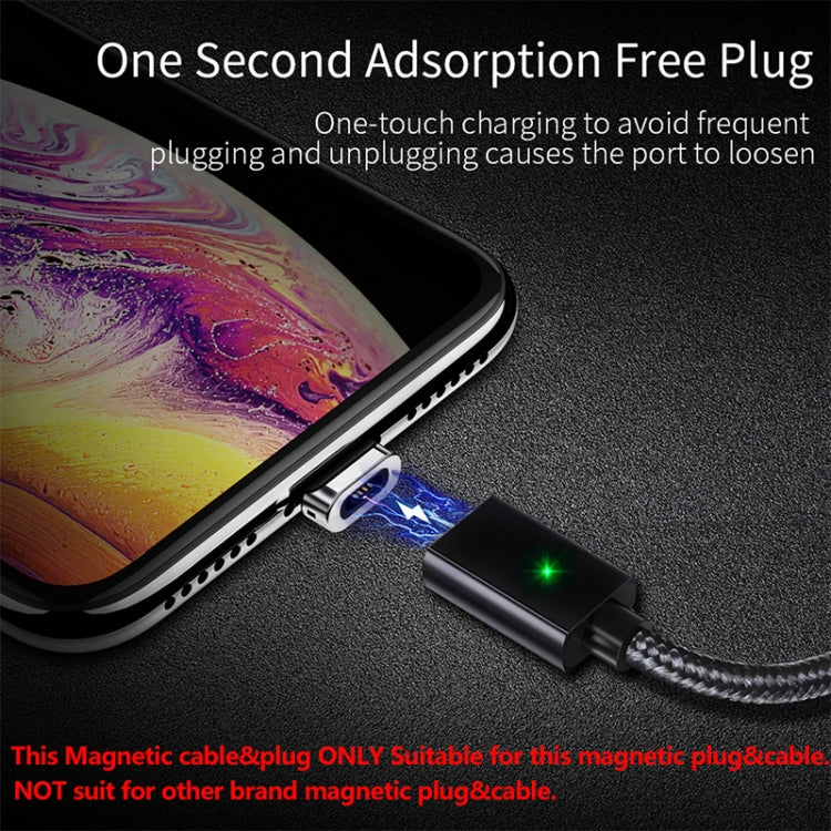 2 PCS ESSAGER Smartphone Fast Charging and Data Transmission Magnetic Cable with 8 Pin Magnetic Head, Cable Length: 1m(Black) - Charging Cable & Head by buy2fix | Online Shopping UK | buy2fix