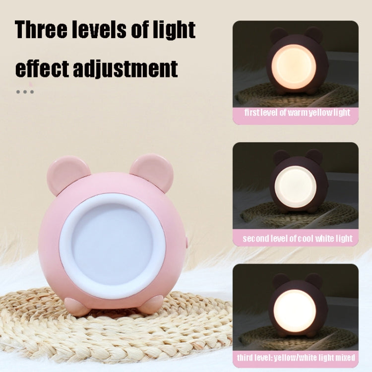 XY010 2 PCS Cute Pet Night Light LED Touch Dimming Dormitory Bedside Light(Pink Bear) - Night Lights by buy2fix | Online Shopping UK | buy2fix