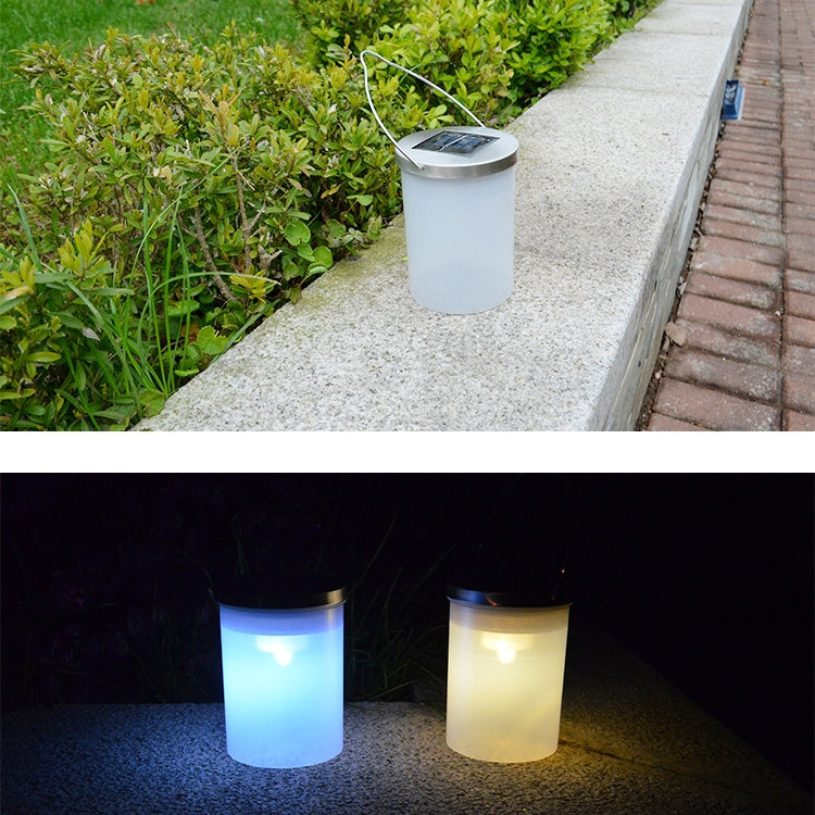 Outdoor Waterproof Solar Light Bucket Shape LED Courtyard Garden Hanging Lamp Night Light(Warm Light) - Solar Lights by buy2fix | Online Shopping UK | buy2fix