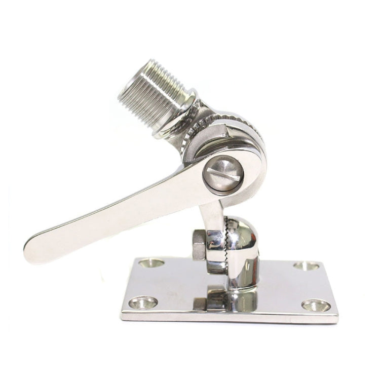 316 Stainless Steel Marine VHF Adjustable Antenna Base Mount For Boat, Specification: 92mm - Marine Accessories & Parts by buy2fix | Online Shopping UK | buy2fix