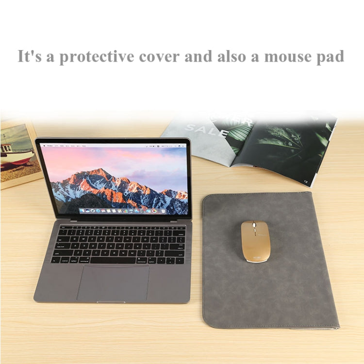 Horizontal Sheep Leather Laptop Bag For Macbook Air/ Pro 13 Inch  A2337/A1989/A2179/A2338/A1708(Liner Bag  Khaki) - Protective Bags by buy2fix | Online Shopping UK | buy2fix