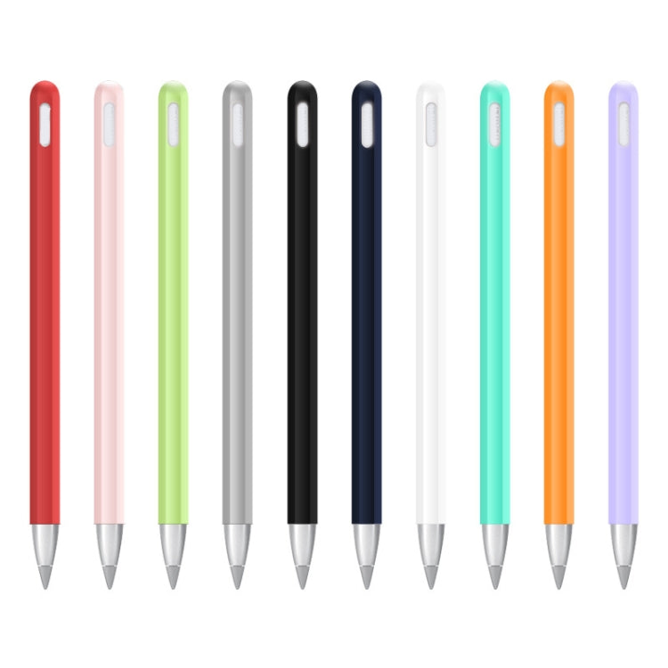 2 Sets 3 In 1 Stylus Silicone Protective Cover + Two-Color Pen Cap Set For Huawei M-Pencil(White) - Pencil Accessories by buy2fix | Online Shopping UK | buy2fix