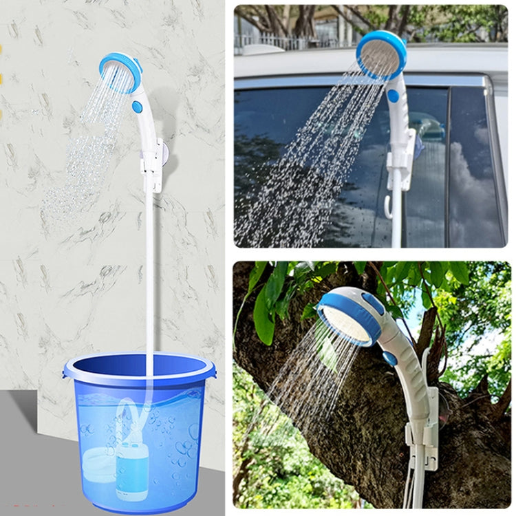 LLT-ES01 Electric Pet Shower Outdoor Camping Bath Device, Style: High Match (Sky Blue) - Shower Head by buy2fix | Online Shopping UK | buy2fix