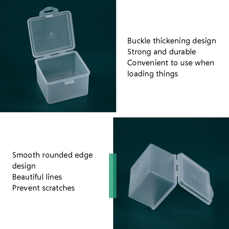 10 PCS PP Matte Material Plastic Box With Cover Parts Tool Storage Box Square Product Box - Storage Boxes by buy2fix | Online Shopping UK | buy2fix