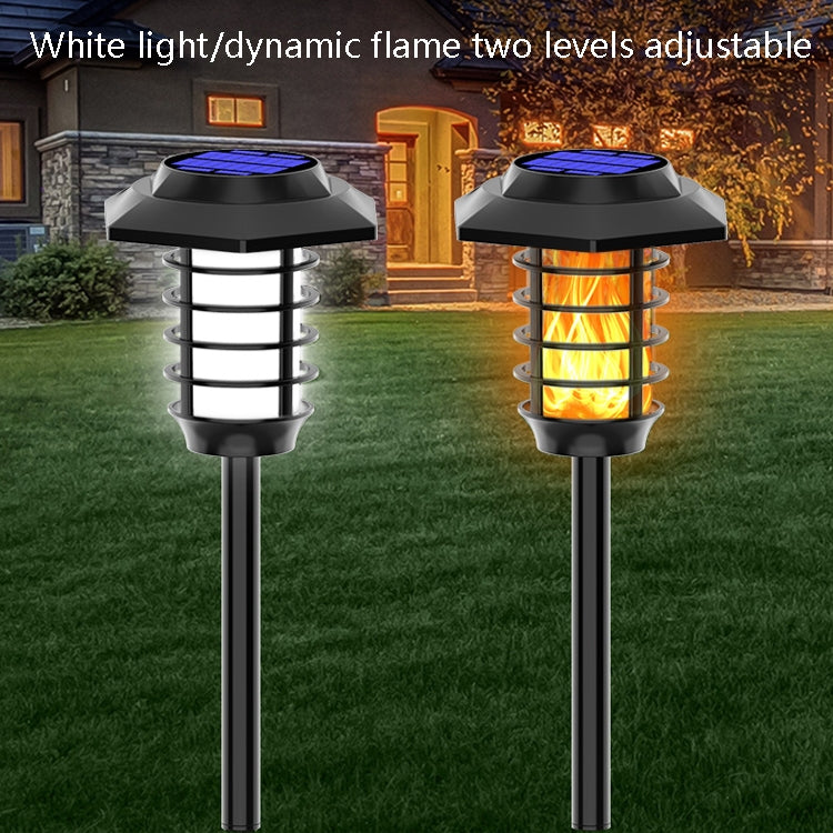 Solar LED Lawn Simulation Flame Lamp Outdoor Garden Lighting Landscape Light, Spec: 48 LED - Solar Lights by buy2fix | Online Shopping UK | buy2fix