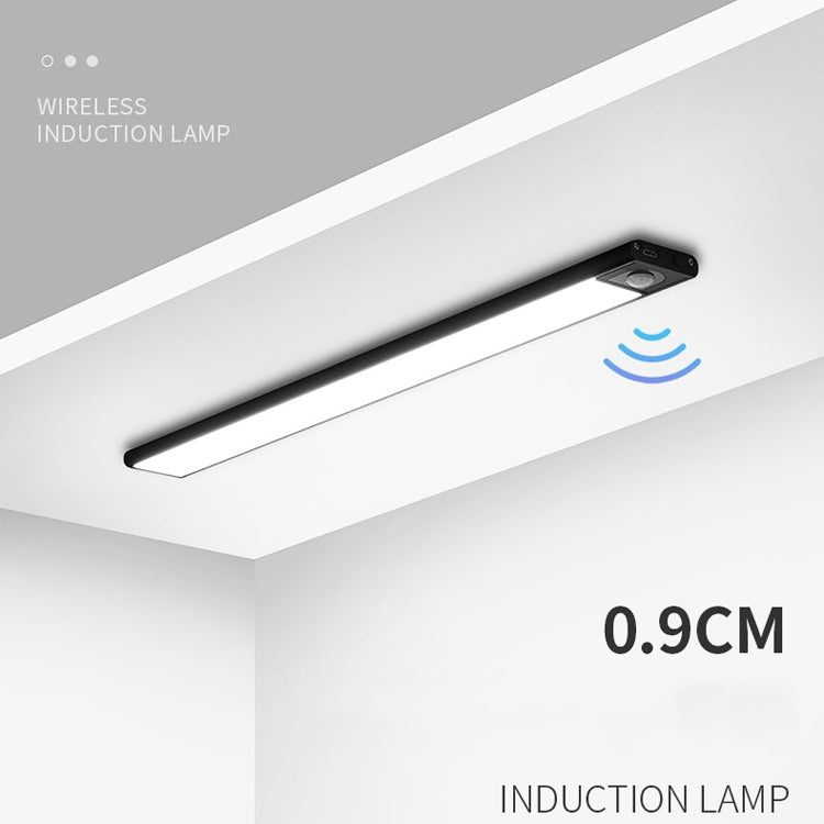 Intelligent Automatic Human Body Induction Wireless LED Lamp 20cm(Silver + Warm Light) - Sensor LED Lights by buy2fix | Online Shopping UK | buy2fix