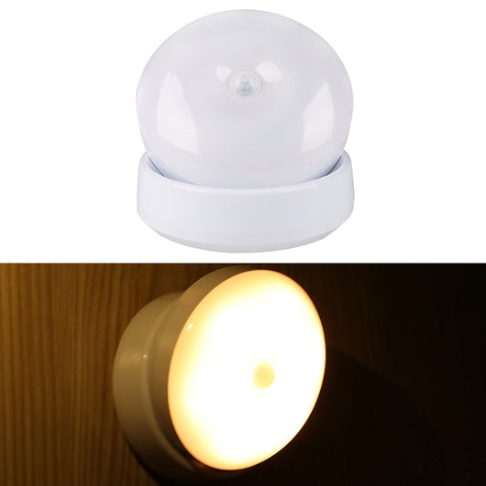 DMK-6PL Kitchen Cabinet Body Infrared Sensing Lamp, Style: Rotate Battery(Warm Yellow Light) - Sensor LED Lights by buy2fix | Online Shopping UK | buy2fix