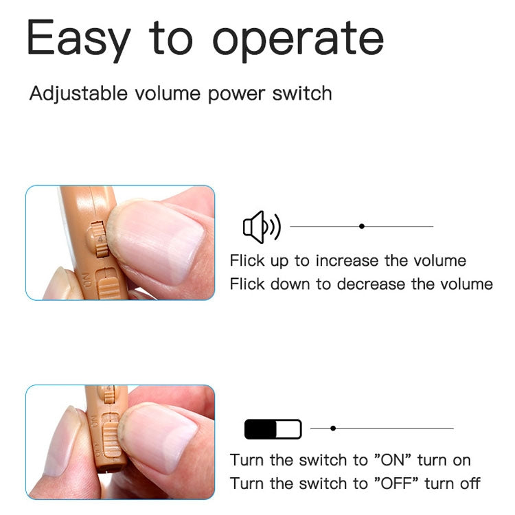 Elderly Use Can Charge Sound Amplifier Hearing Aid, Specification: US Plug(Blue Double Machine+Black Charging Bin) - Hearing Aids by buy2fix | Online Shopping UK | buy2fix