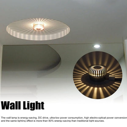 LED Aluminum Aisle Light Sunflower Corridor Lamp Decorative Light, Power source: Invisible Installation 3W(Warm White) - Novelty Lighting by buy2fix | Online Shopping UK | buy2fix