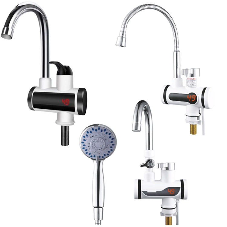 Kitchen Hot and Cold Dual-use Instant Faucets EU Plug, Style: Oblique Screen Type - Faucets & Accessories by buy2fix | Online Shopping UK | buy2fix