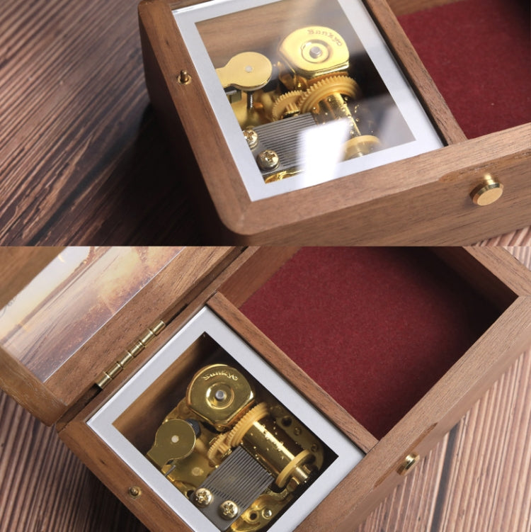 Wooden Jewelry Storage Music Box with Photo Frame Function, Spec: Maple - Music Box by buy2fix | Online Shopping UK | buy2fix