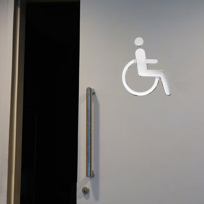 Disabled Toilet Signs Prompts Signs Wall Stickers - Ornaments by buy2fix | Online Shopping UK | buy2fix