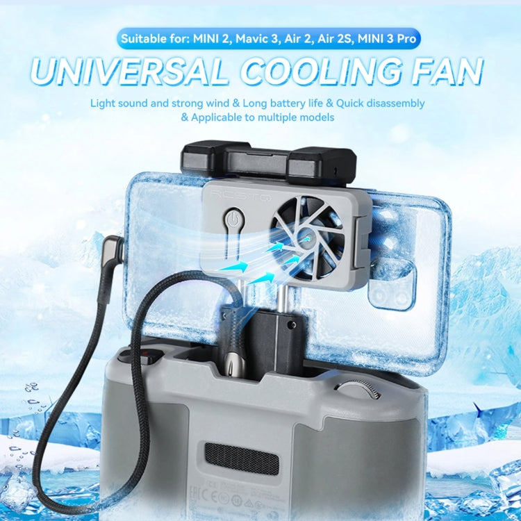 RCSTQ Universal Cooling Fan Cell Phone Cooler For DJI Mavic 3 / Mini 2 / Mini 3 Pro / Air 2 - Others by RCSTQ | Online Shopping UK | buy2fix