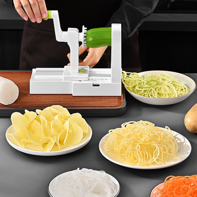 Grater Vegetable Potato Spiral Slicer Whirlwind Fruit Vegetable Spiral Machine, Color: Green - Cutter & Peeler by buy2fix | Online Shopping UK | buy2fix