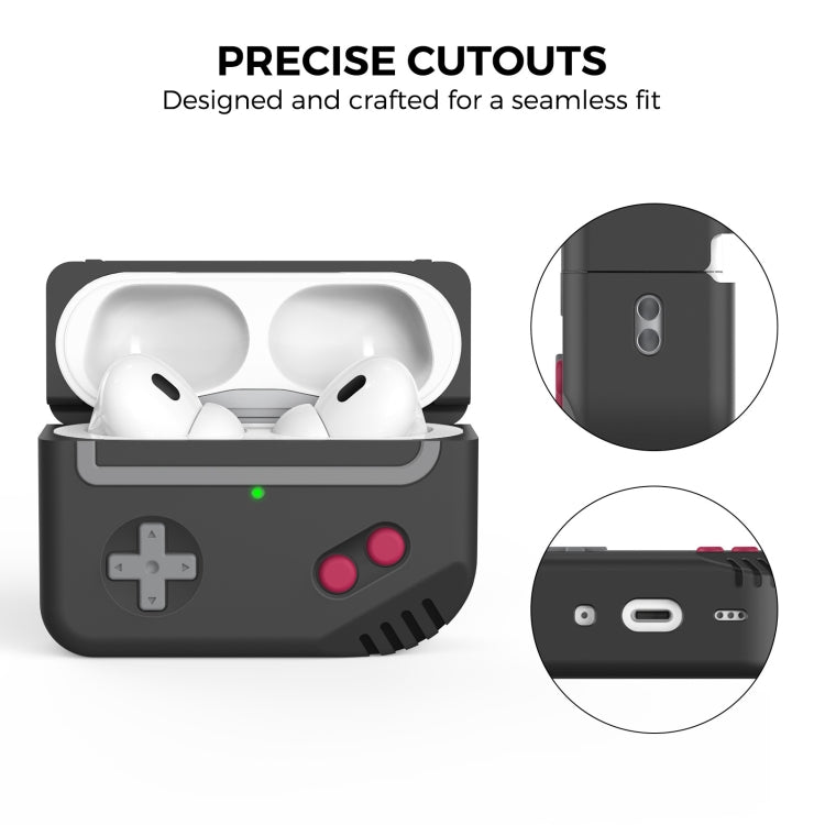 For AirPods Pro 2 AhaStyle PT-JY07 Split Silicone Cartoon Earphone Protective Case(Gray) - For AirPods Pro 2 by AhaStyle | Online Shopping UK | buy2fix