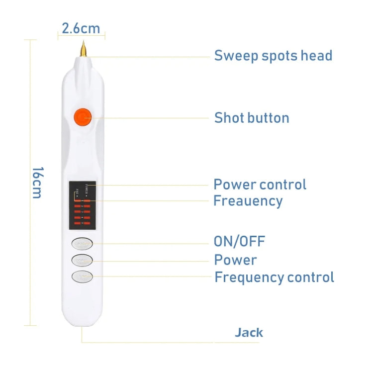 Spot Mole Pen Spot Removal Instrument Home Beauty Instrument, Spec: UK Plug-in Model(Silver) - Beauty Instrument by buy2fix | Online Shopping UK | buy2fix