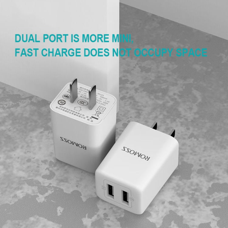 ROMOSS TK12S  10.5W  2.1A Double USB Port Fast Charging Wall Charger,CN Plug - USB Charger by ROMOSS | Online Shopping UK | buy2fix