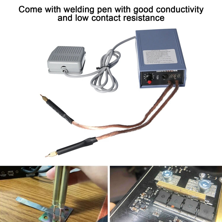 Portable 18650 Battery Spot Welder 5000W High Power Handheld Spot Welding Machine, Style: Footswitch Version US Plug - Others by buy2fix | Online Shopping UK | buy2fix