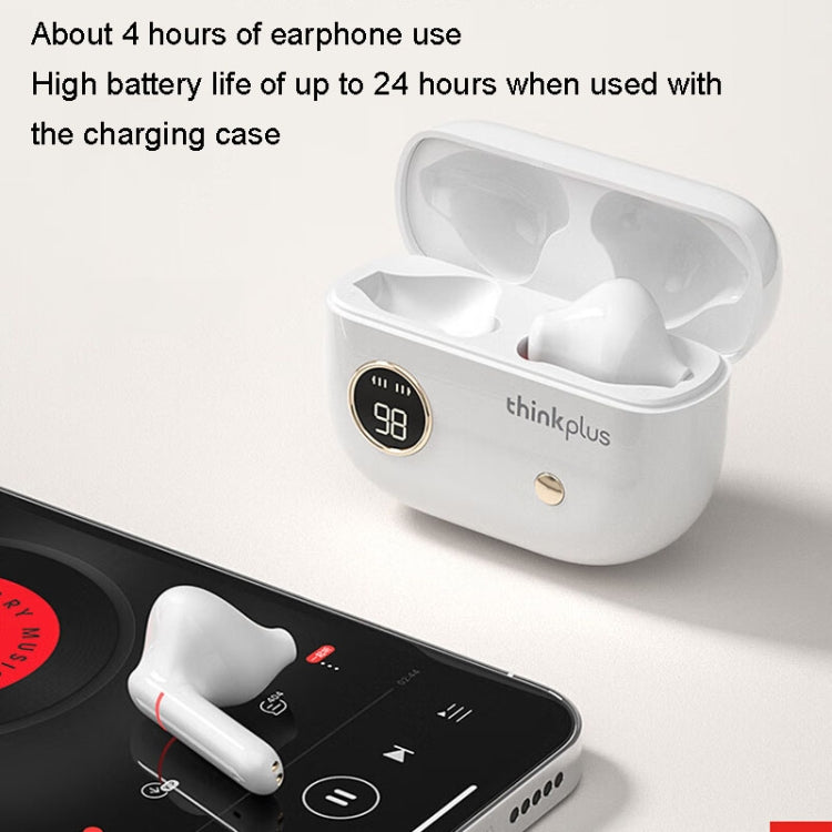 Lenovo Thinkplus XT86 Semi-In-Ear Wireless Bluetooth Earphones With Digital Display Charging Compartment(Black) - Bluetooth Earphone by Lenovo | Online Shopping UK | buy2fix