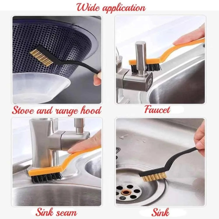 8pcs /Set Multifunctional Kitchen Stove Cleaning Brush Set Range Hood Sink Gap Brush - Cleaning Tools by buy2fix | Online Shopping UK | buy2fix