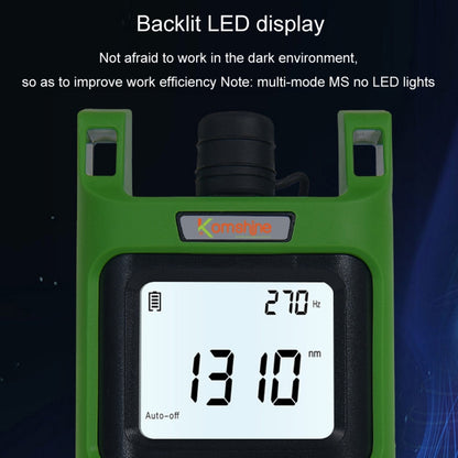 Komshine Handheld Laser Light Source Fiber Tester with LED Backlight, Model: KLS-35-MS - Fiber Optic Test Pen by Komshine | Online Shopping UK | buy2fix
