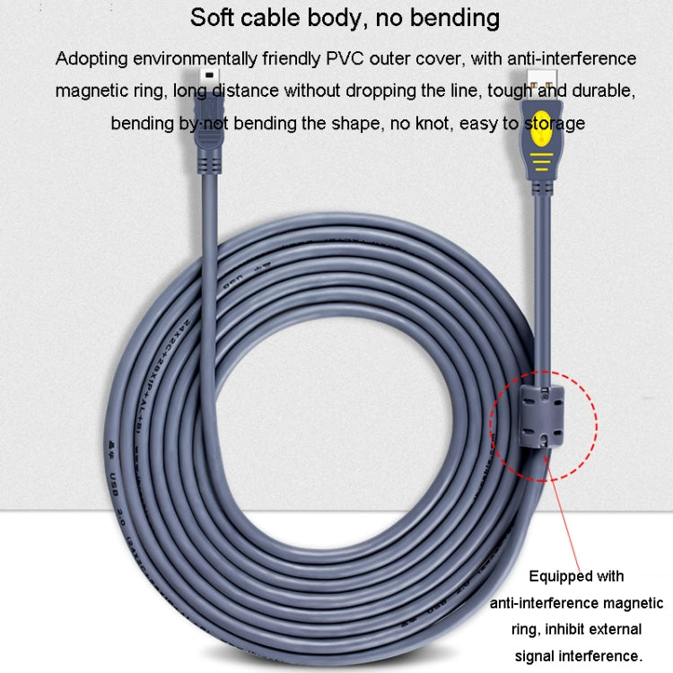 JINGHUA USB2.0 To T-Port Connection Cable MINI5Pin Data Hard Disk Cable, Length: 1.5m - USB Cable by JINGHUA | Online Shopping UK | buy2fix