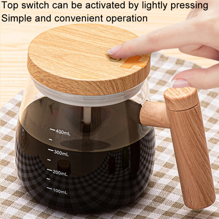 400ml Automatic Stirring Mug Maple Electric Coffee Cup, Style: Battery Transparent Cup - Vacuum Thermoses & Cups by buy2fix | Online Shopping UK | buy2fix