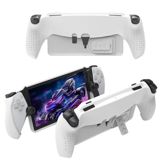 For PlayStation Portal Handle JYS TPU Protective Case With Stand(White) - Cases by JYS | Online Shopping UK | buy2fix