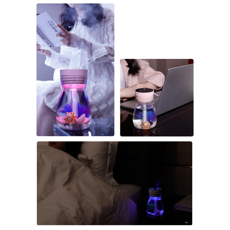 FH-068 Mini USB Car Home Colorful Light Bottle Micro Landscape Humidifier(Pink) - Air Purifiers & Accessories by buy2fix | Online Shopping UK | buy2fix