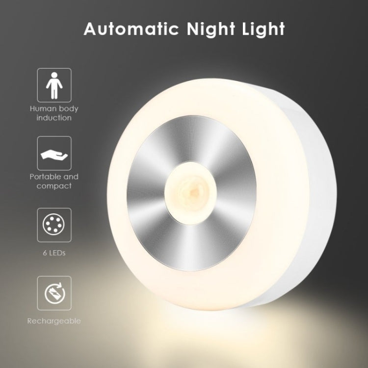 Smart Sensor Night Light Infrared Sensor Corridor Aisle Light, Spec: Charging Model(White) - Sensor LED Lights by buy2fix | Online Shopping UK | buy2fix