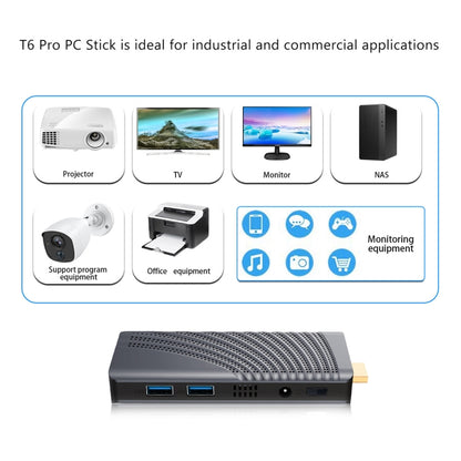 T6 Pro 6+128GB Intel Gemini Lake J4125 Mini PC With Windows 10 Operating System, Spec: US Plug - Windows Mini PCs by buy2fix | Online Shopping UK | buy2fix