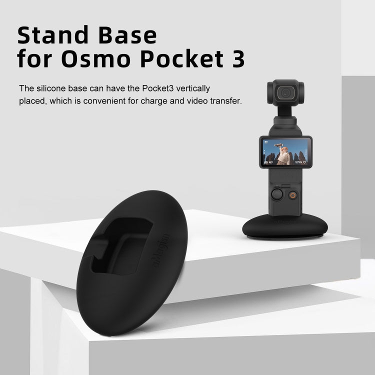 For DJI Osmo Pocket 3 aMagisn Desktop Silicone Base Car Sports Camera Accessories(Base+Double-sided Glue) - Mount & Holder by aMagisn | Online Shopping UK | buy2fix