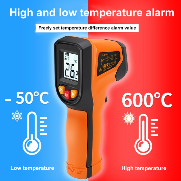 NJTY Digital Display High-Precision Infrared Thermometer For Bakery Kitchen Industry, Spec: T600A (Adjustable) - Digital Thermometer by NJTY | Online Shopping UK | buy2fix