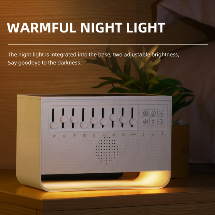 C221 Bluetooth White Noise Flame Aromatherapy Machine Home Desktop Humidifier(English Version) - Air Purifiers & Accessories by buy2fix | Online Shopping UK | buy2fix