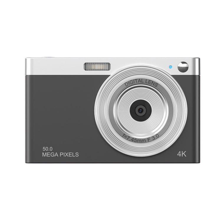 50 MP HD Camera 4K Video Retro Vlog Self-Shooting Camera(Black) - Video Cameras by buy2fix | Online Shopping UK | buy2fix