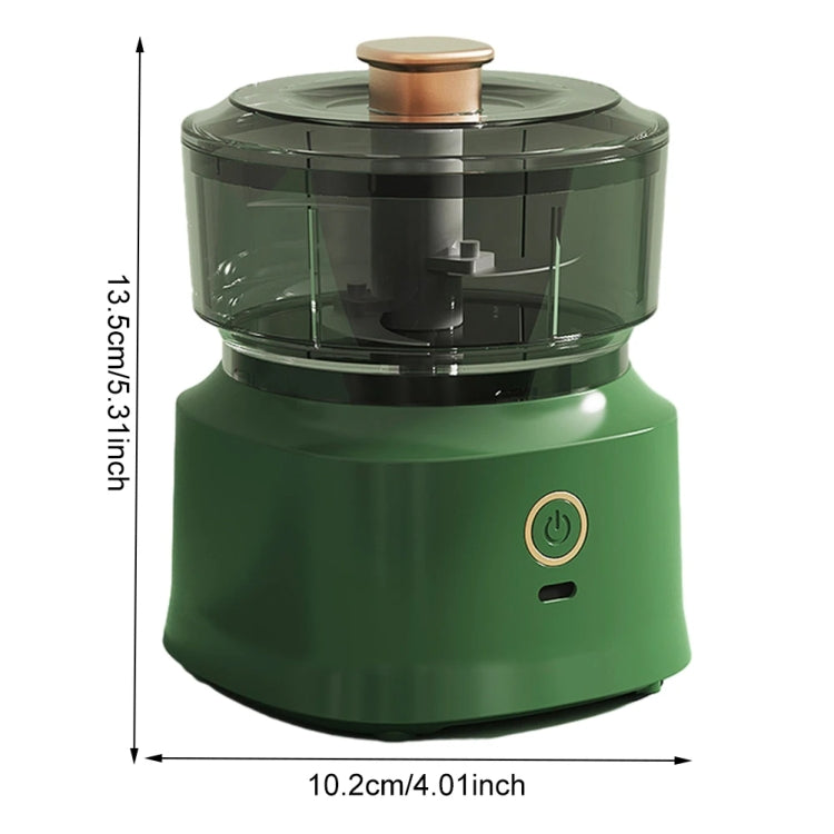 JRQ-01 Home Wireless Electric Meat Grinder Kitchen Garlic Pounder, Size: Double-click(Green) - Stirrer & Squeezer by buy2fix | Online Shopping UK | buy2fix