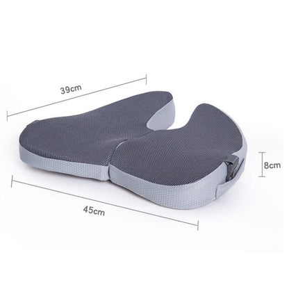 BEWALKER Foldable Travel Seat Cushion Memory Foam Breathable Chair Cushion(Grey) - Cushions & Pillows by BEWALKER | Online Shopping UK | buy2fix