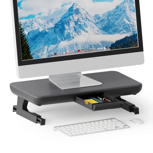 Oimaster Monitor Stand Riser Adjustable Height Laptop Bracket With Storage Drawer, Spec: Basic - Laptop Stand by Oimaster | Online Shopping UK | buy2fix