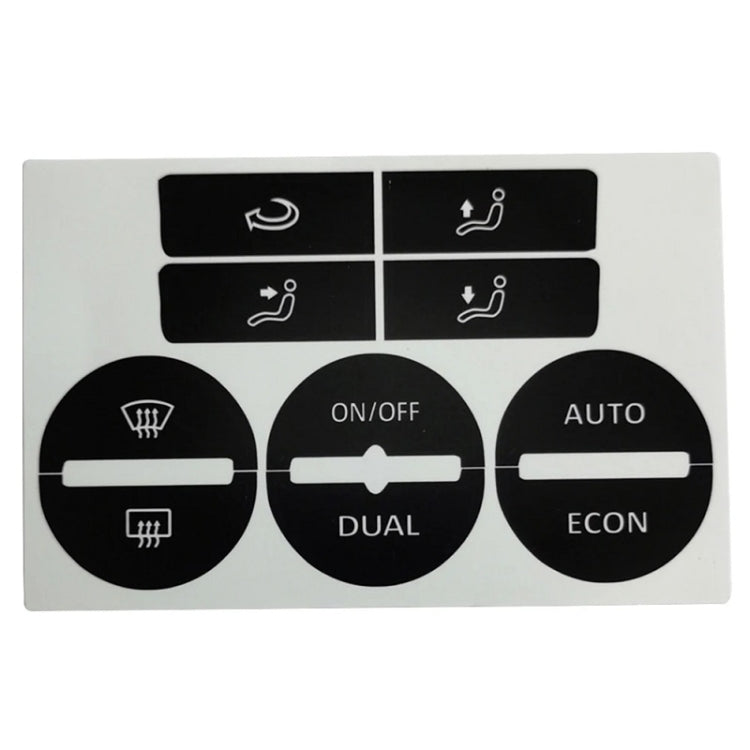 For Volkswagen GOLF MK5/Passat Air Conditioning Central Control Button Repair Patch - Decorative Sticker by buy2fix | Online Shopping UK | buy2fix