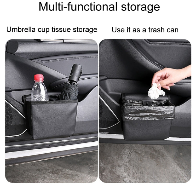Car Folding Trash Can Multifunctional Seatback Hanging Storage Box(Black) - Stowing Tidying by buy2fix | Online Shopping UK | buy2fix