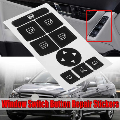 For Mercedes-Benz 2007-2014 Window Control Switch Button Repair Sticker - Decorative Sticker by buy2fix | Online Shopping UK | buy2fix