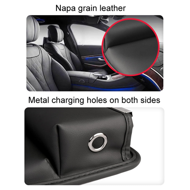 Automotive Seat Clamp Seam Organizer Car Decoration Storage Bag Water Cup Model, Style: Main Driver Saddle Brown - Stowing Tidying by buy2fix | Online Shopping UK | buy2fix