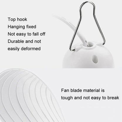 USB Home Dormitory Mute High Wind Power Mini Fan Six Blade Small Ceiling Fan, Style: Single Fan - Electric Fans by buy2fix | Online Shopping UK | buy2fix