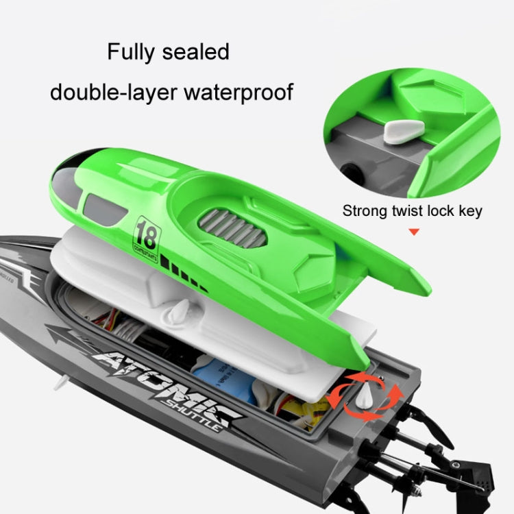 EB02 2.4G Wireless RC Boat Circulating Water-Cooled High-Speed Speedboat Racing Boat Model Toy(Orange) - RC Boats by buy2fix | Online Shopping UK | buy2fix