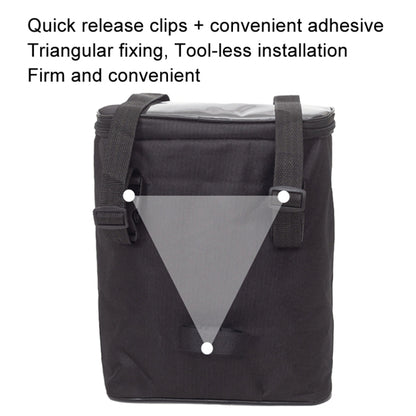 Electric Bike Riding Hanging Bag Large Capacity Waterproof Bicycle Front Hanging Bag(Grey) - Bicycle Bags by buy2fix | Online Shopping UK | buy2fix