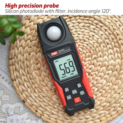 TASI TA630A Integrated Digital Light Meter Illuminance Lux Meter Backlight LCD Display 0.1-200000LUX/0.01-20000FC Light Sensor Tester - Light & Sound Meter by TASI | Online Shopping UK | buy2fix