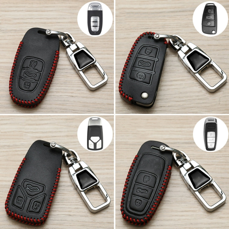 For Audi A Car Folding Key Cover Multifunctional Keychain Anti-lost Number Plate - Car Key Cases by buy2fix | Online Shopping UK | buy2fix
