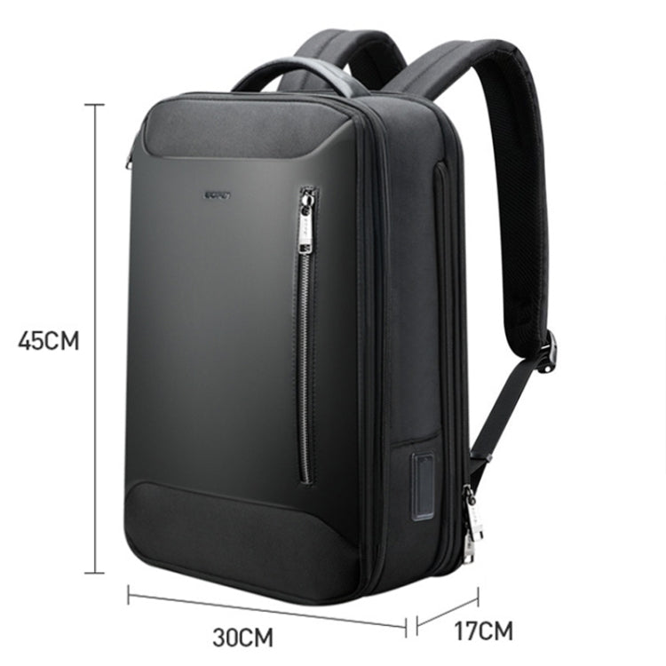 Bopai 61-19011 Large Capacity Waterproof Travel Laptop Backpack With USB+Type-C Port(Black) - Backpack by Bopai | Online Shopping UK | buy2fix